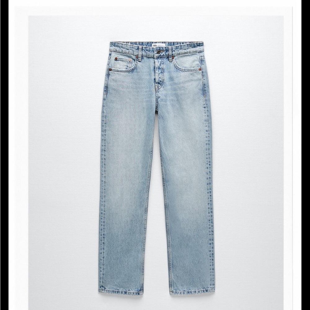 STRAIGHT LEG JEANS, Mid Rise
